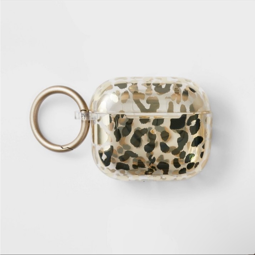 Heyday AirPod Generation 3 Earbud Case Cover clear and gold✨